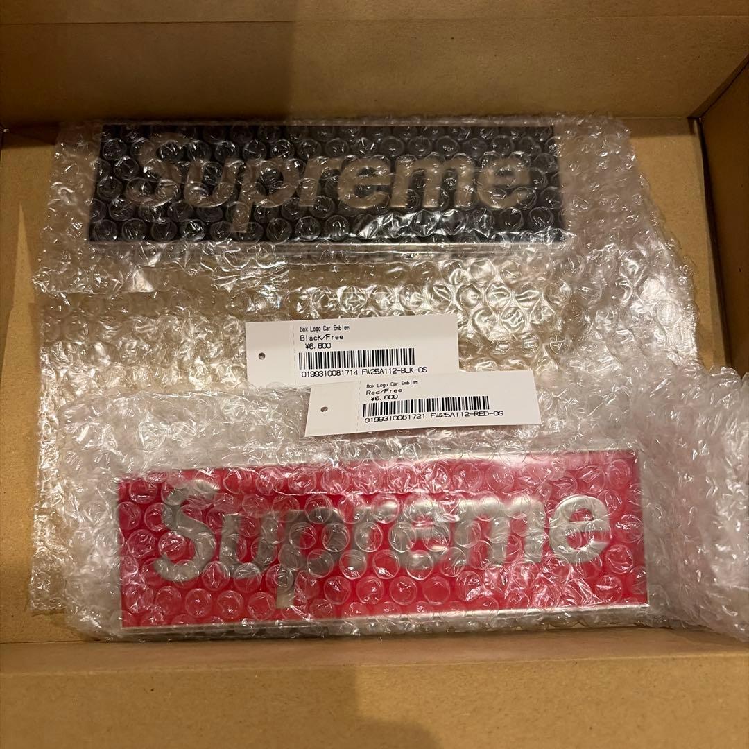 2色セット★Supreme Box Logo Car Emblem 新品未使用