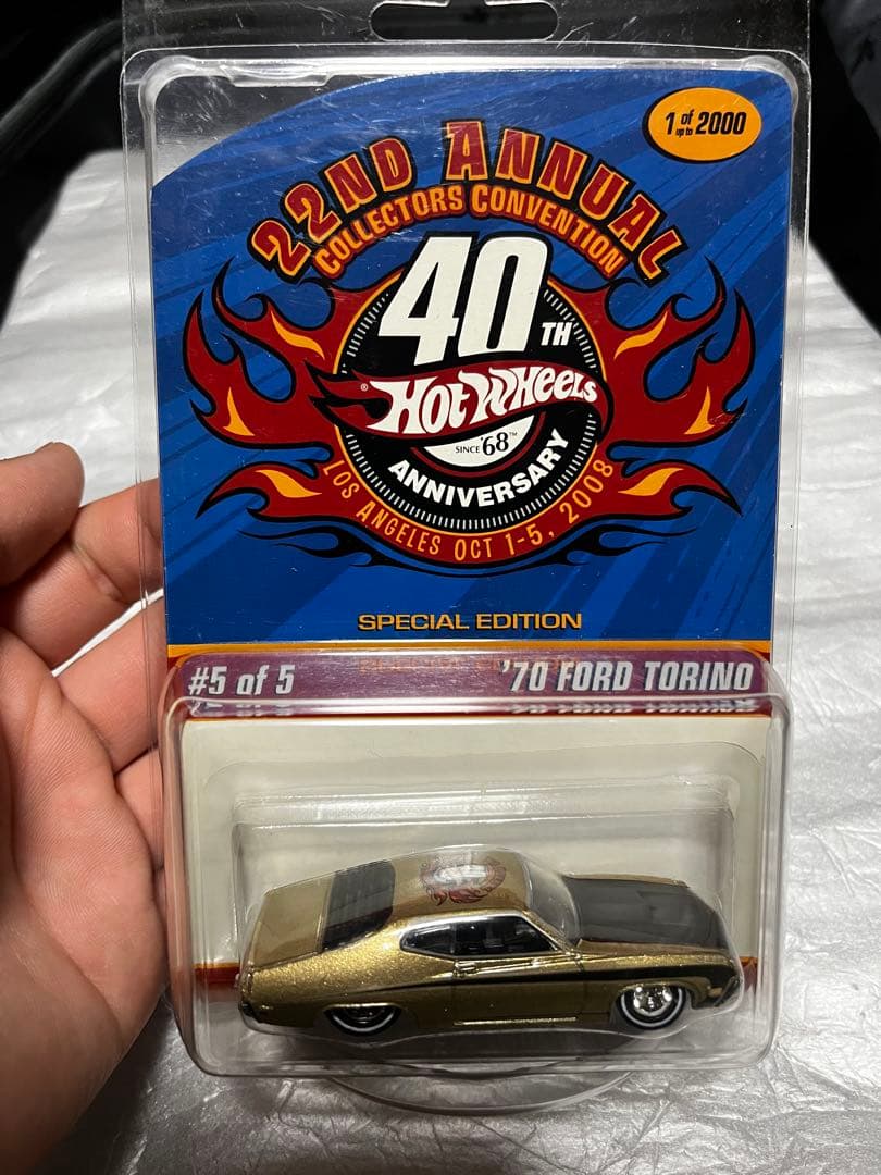 ミニカー Hot Wheels 70 Ford Torino 40th