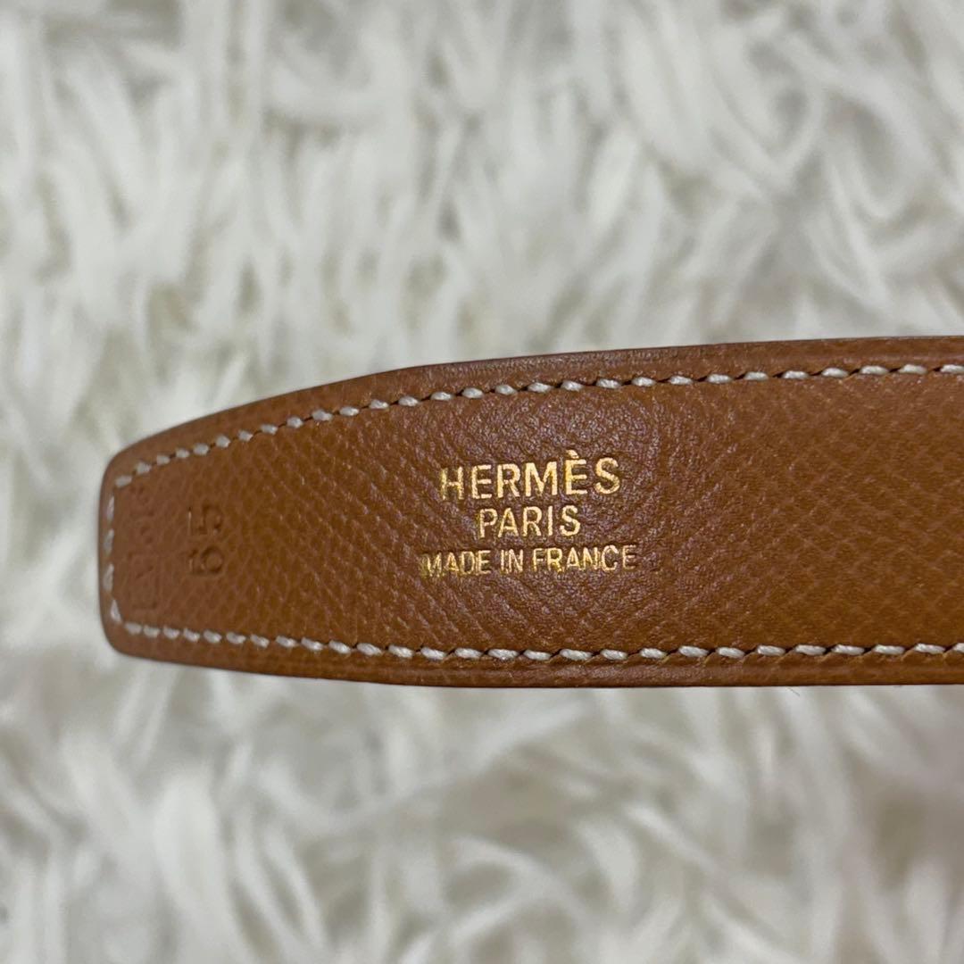 エルメス ベルト リバーシブル コンスタンス 65 ゴールドバックル Hロゴ