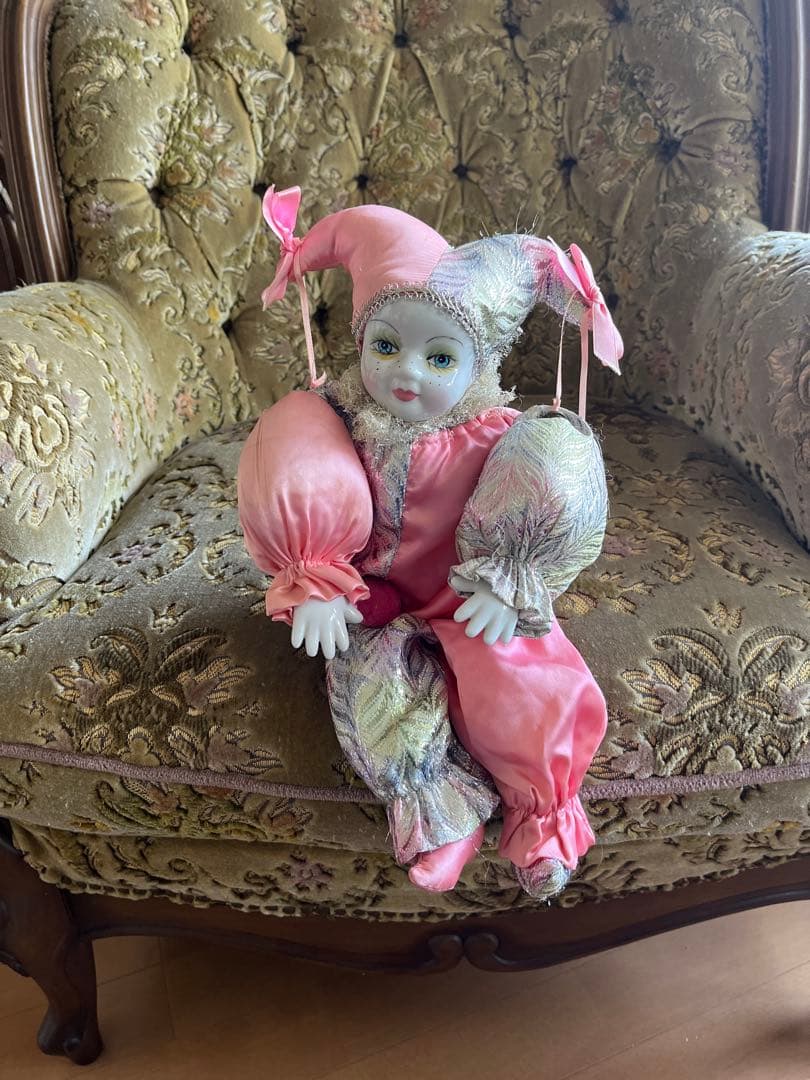 ビクトリアンスタイル 道化師人形 約30cm