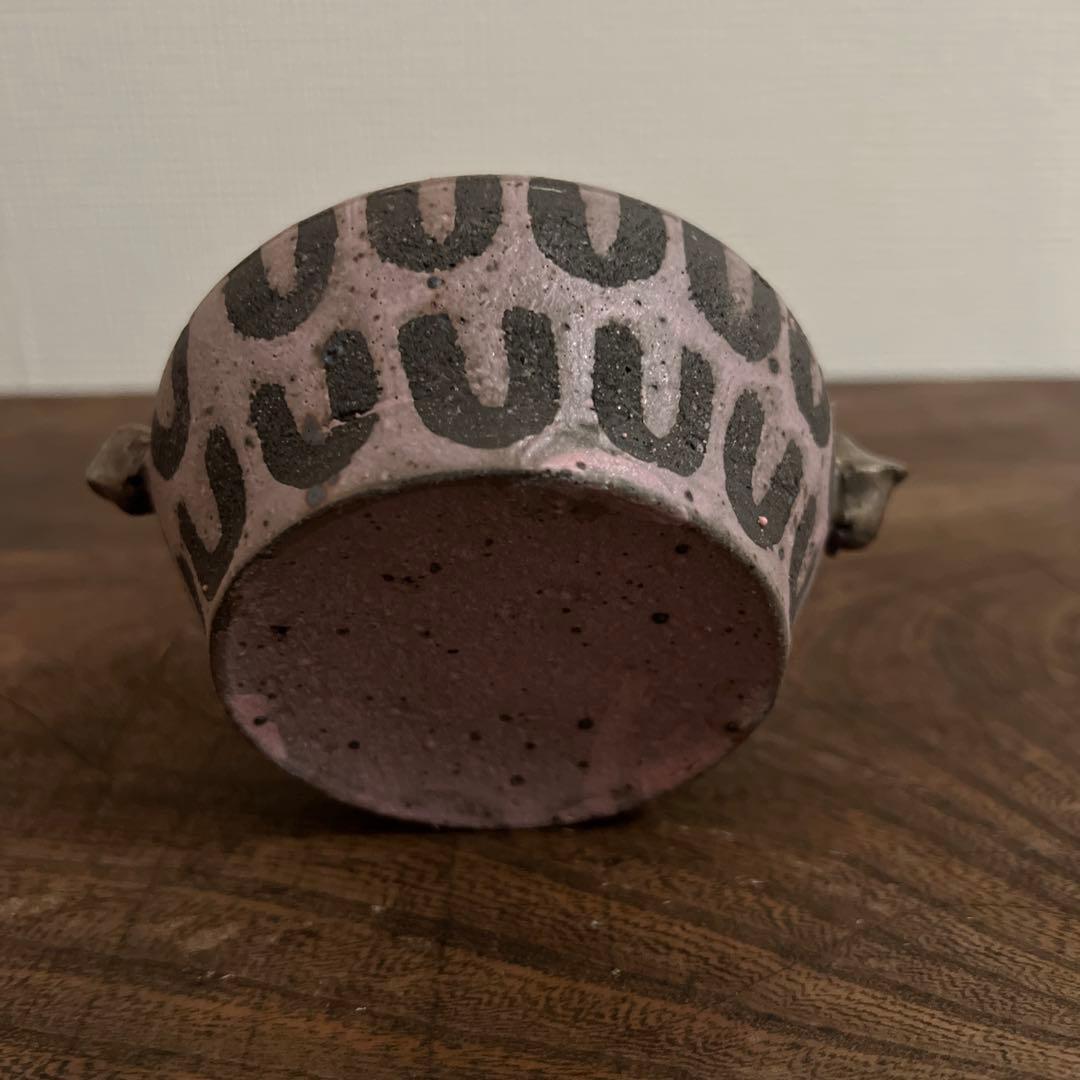 山田義力 銀彩 花瓶 個展購入 新品未使用 山田義力 花瓶 大嶺實清 大嶺工房