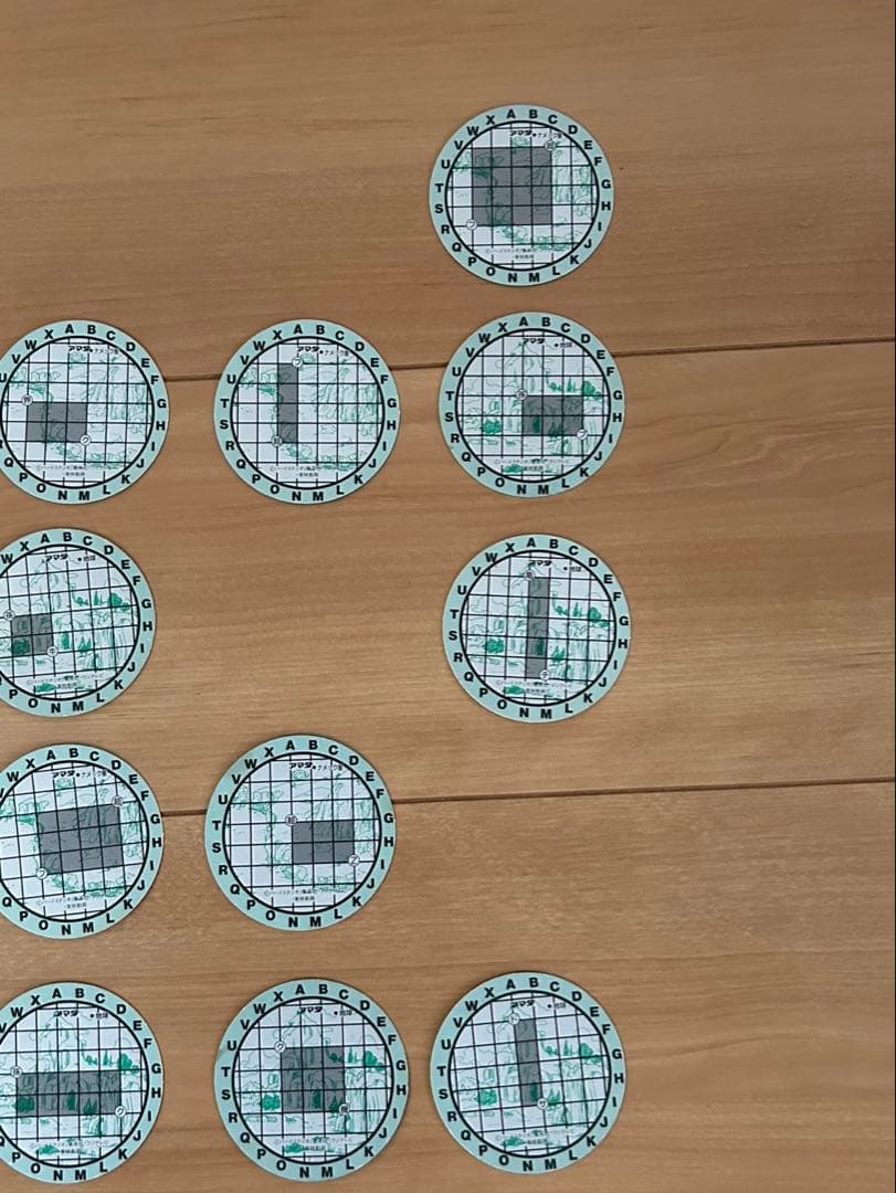 【中古品】ドラゴンボールＺキャラカーン 丸カード 38枚セット