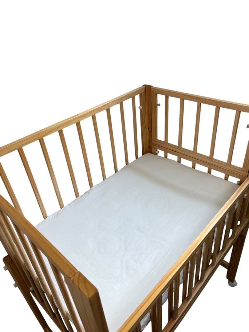 yamatoya ミニサイズトールプラスWオープンミニベビーベッド ナチュラル