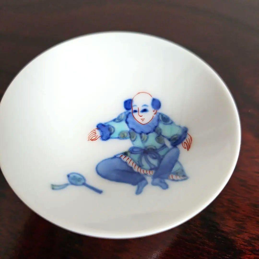 鍋島御庭焼　市川光春　『唐子酒器』　未使用 共箱付き