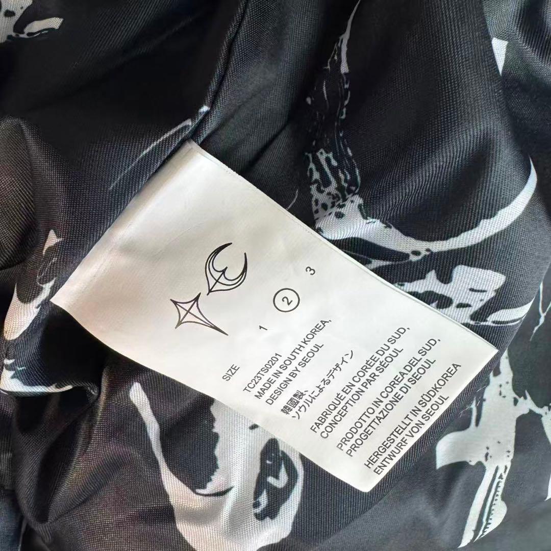 THUG CLUB サグクラブ レザー ダウンジャケット M n