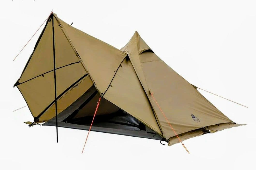 ベージュ 二重構造 キャンプテント