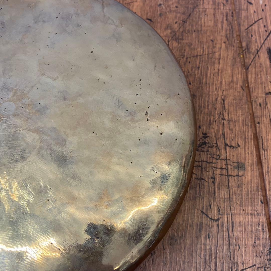 アンティーク 韓国楽器 打楽器 チン ケンガリ 銅鑼 鐘 2点セット 民族楽器