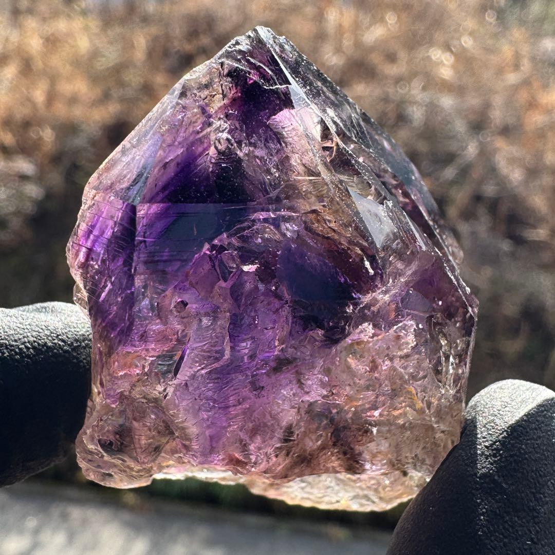 極上 水入り シャンガンアメジスト(ジンバブエ産) クリスタル 原石 鉱物標本