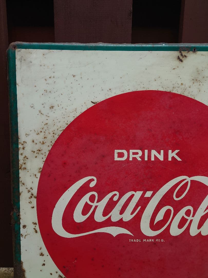 コカ コーラ ホーロー 看板 昭和 レトロ 当時物 ビンテージ レア 雑貨