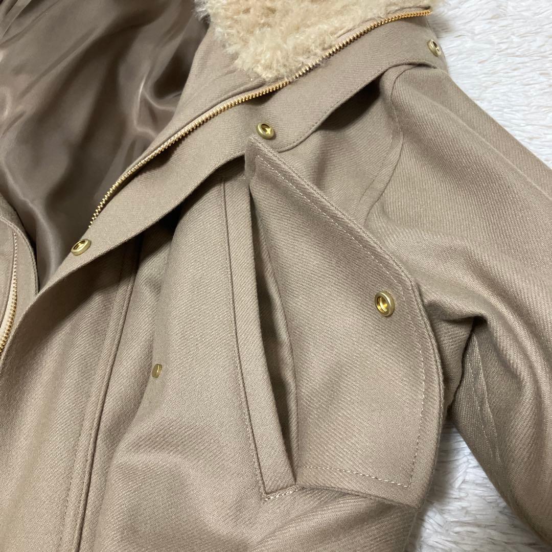 【タグ付新品】IENA24AW定価72,600円ウールモッズコートベージュ38