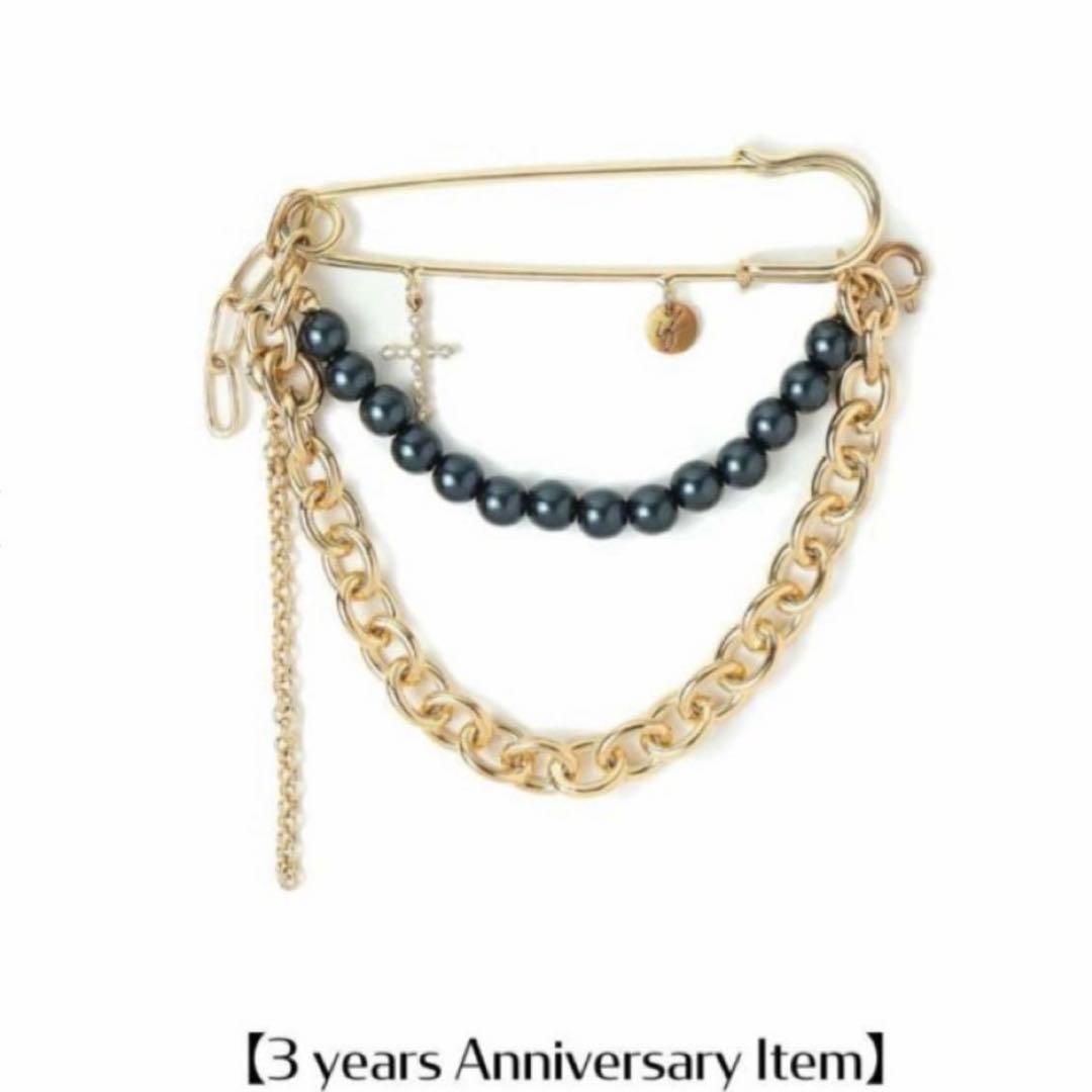 藤原樹 Infaction ブローチ ゴールド