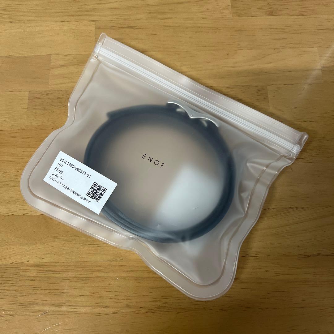 ENOF leather belt シルバー