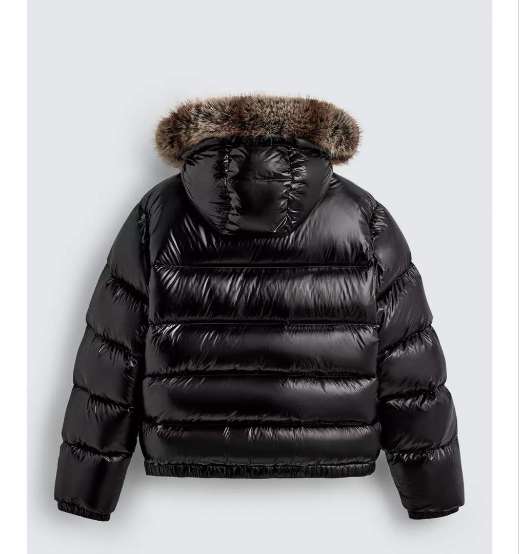 タグ付新品★ZARAの80%ダウン-20%フェザーフーデッドジャケット★Mサイズ