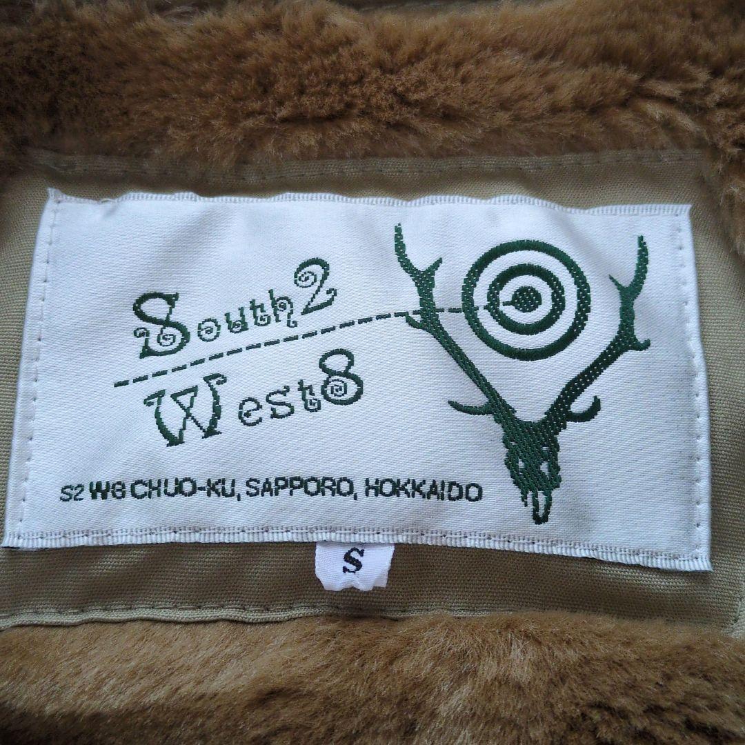 south2west8 裏ボアベスト フルジップ【S】日本製 アウトドア メンズ