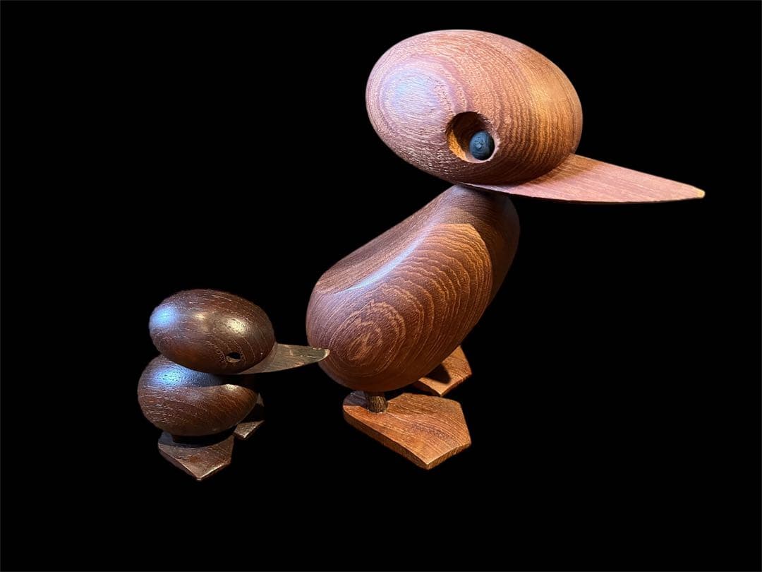 デンマーク製オリジナル/Hans Bolling ダックリング（親子セット） 木