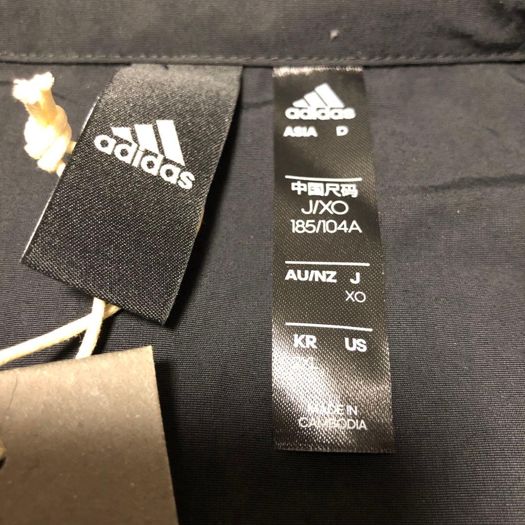 新品　adidas アディダス ウーブンジャケット　セットアップ　ブラックXO