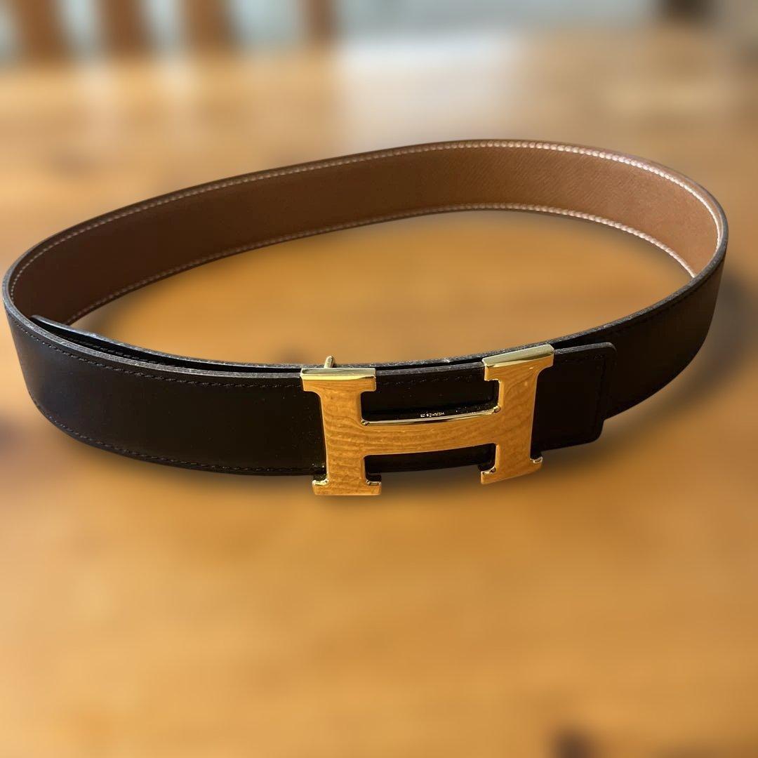 HERMES コンスタンス　リバーシブルベルト ブラック ブラウン