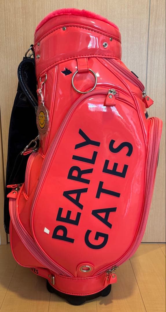 【パーリーゲイツ】エナメルキャディバッグ