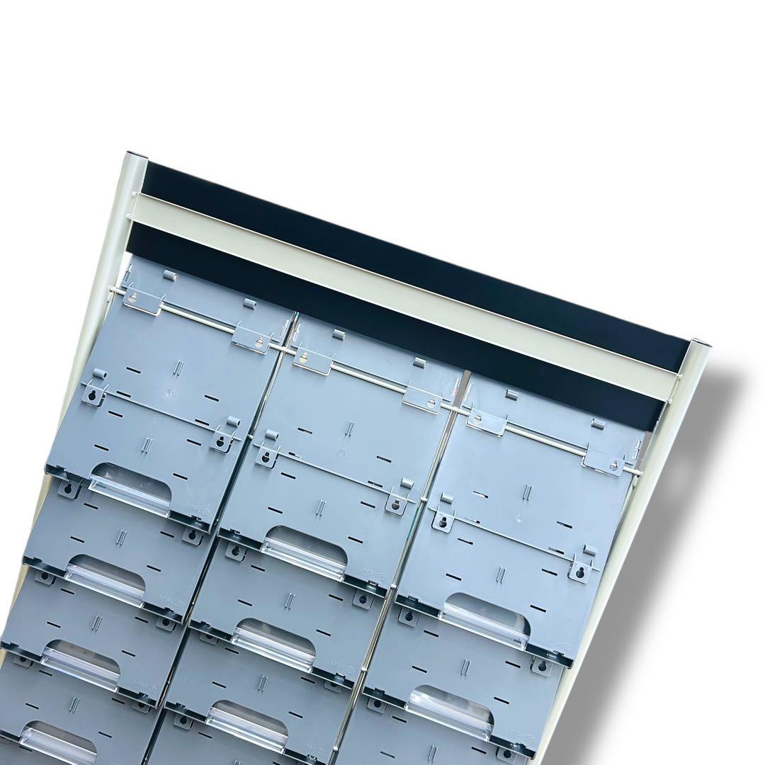 【送料無料】ミヅシマエ業 パンフレットスタンド NPF-C308 8段x3列