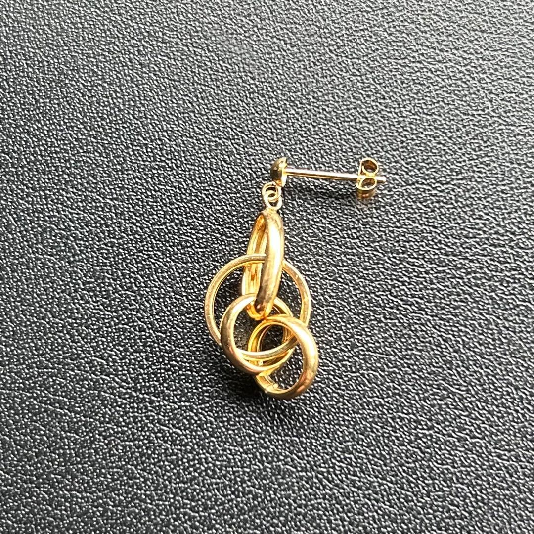 k18 4連リング ピアス