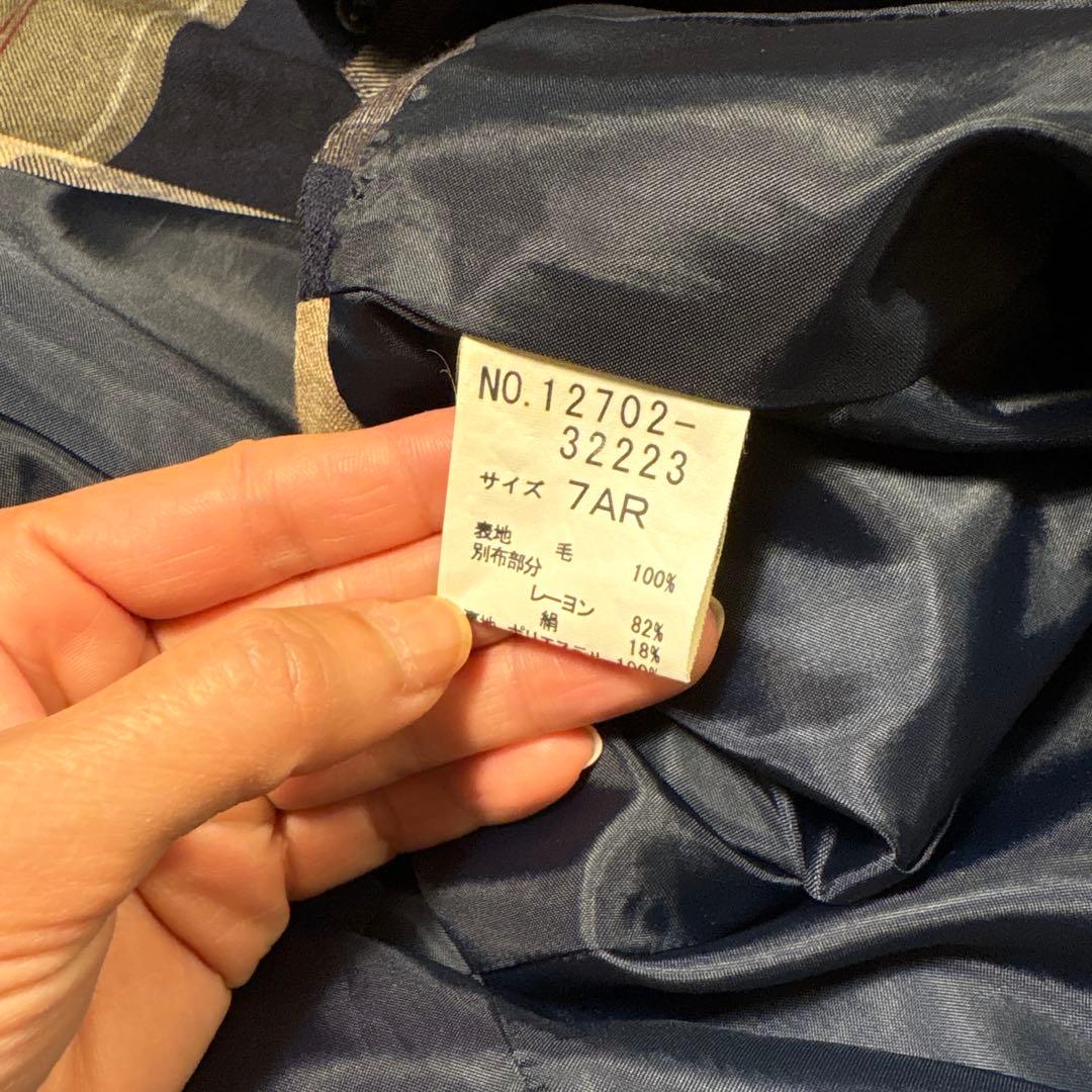 【美品 希少】Yorkland チェック ノースリーブワンピース