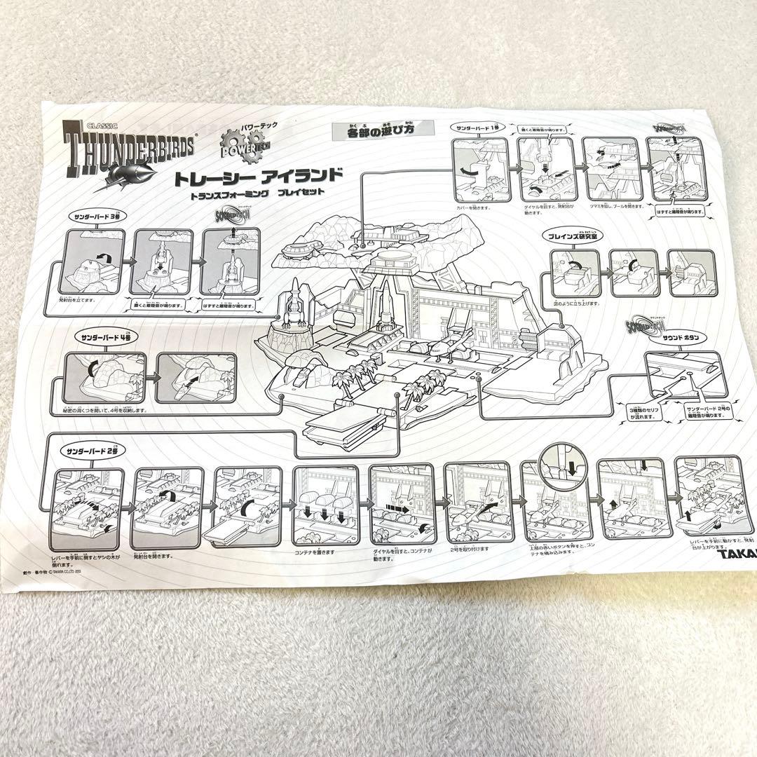 タカラ　サンダーバード　トレーシーアイランド　トランスフォーミング　プレイセット