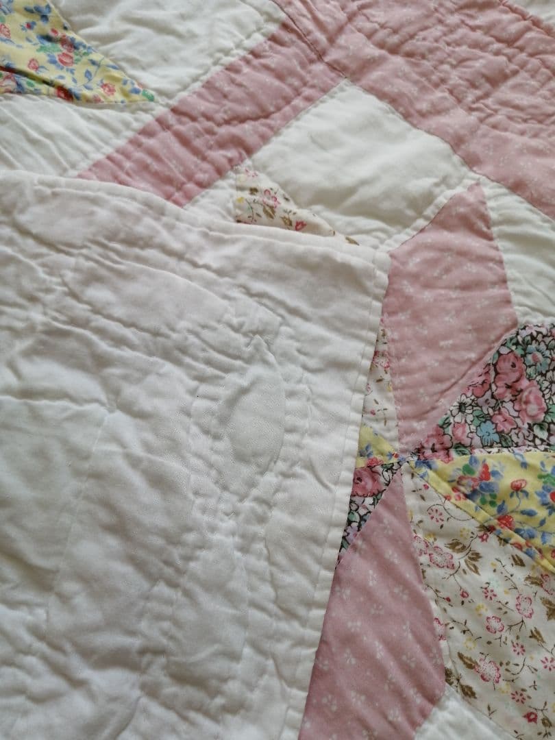 パッチワーク　ベッドカバー　マルチカバー