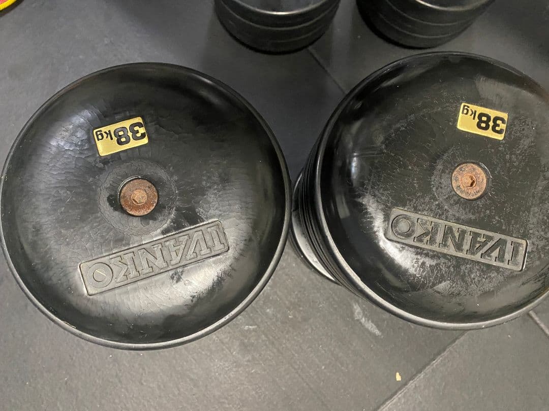 ダンベル　38kg　ペア　【IVANKO】イヴァンコ