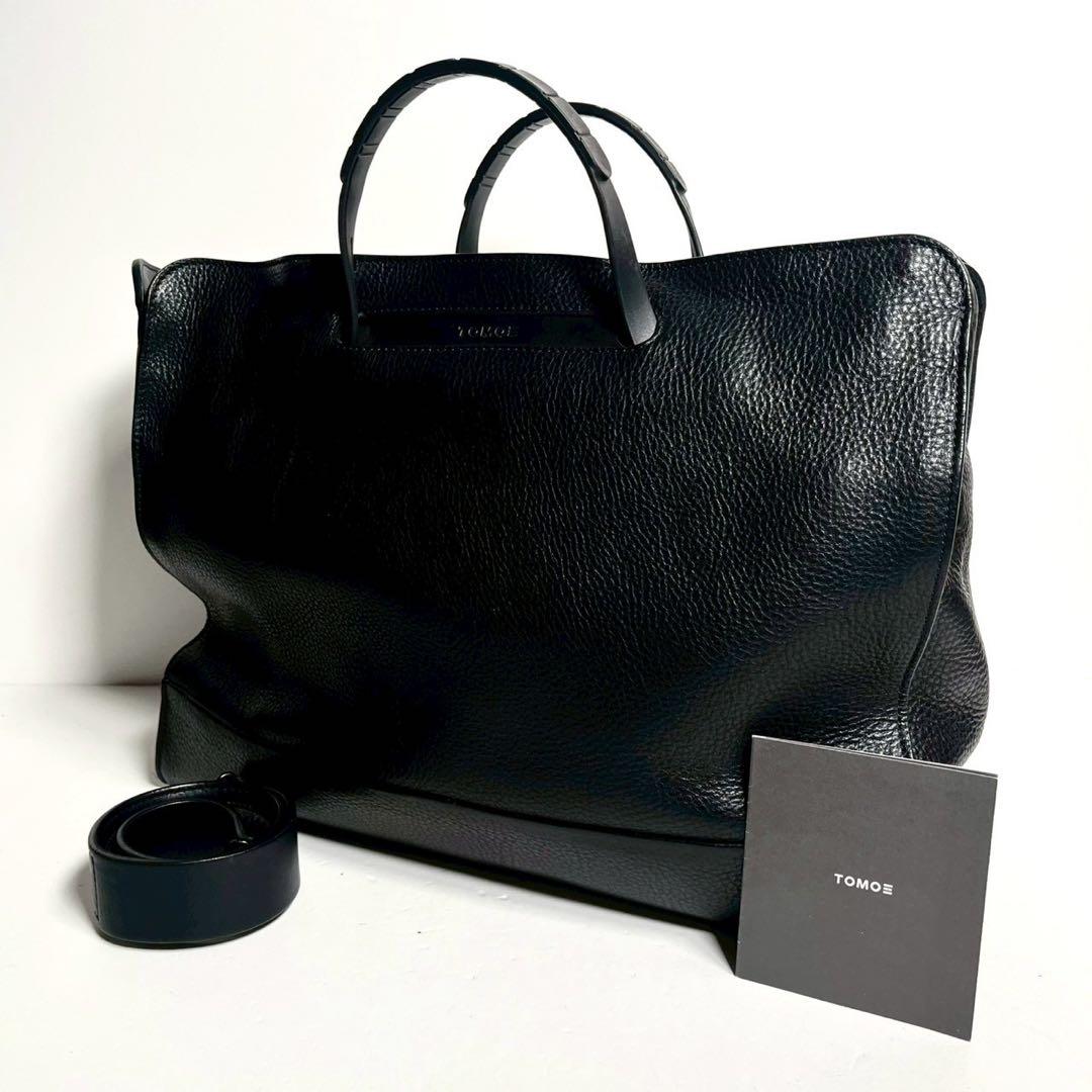 【極美品✨】TOMOE BOLD 2way ビジネスバッグ オールレザー 黒