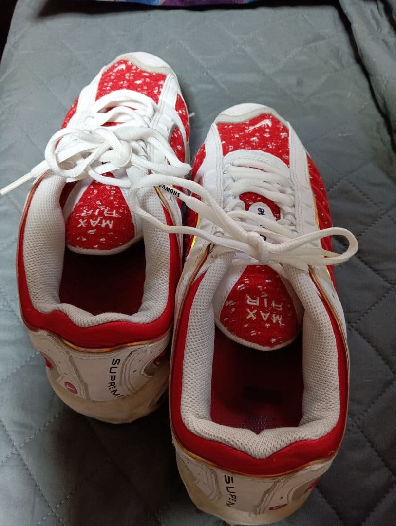 Supreme トレーニングシューズ レッド/ホワイト28.5センチ