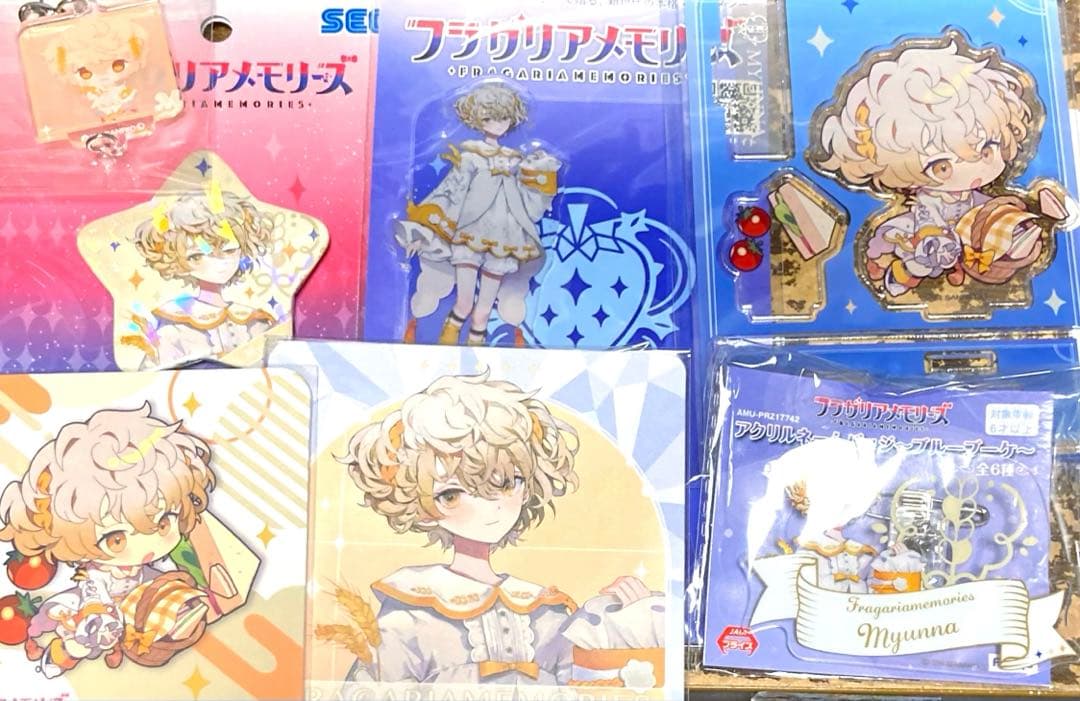 フラメモ フラガリアメモリーズ ミュンナ アクスタ　缶バッジ コラボ