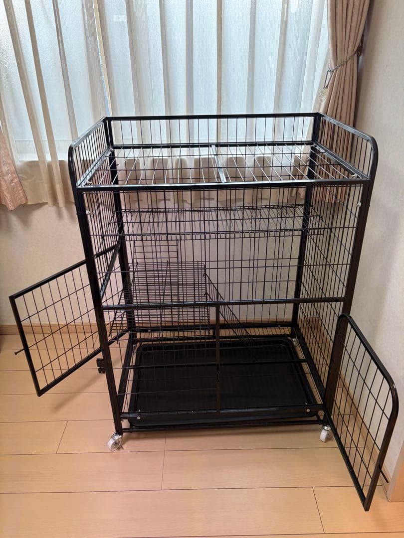 大型ブラックキャットケージ