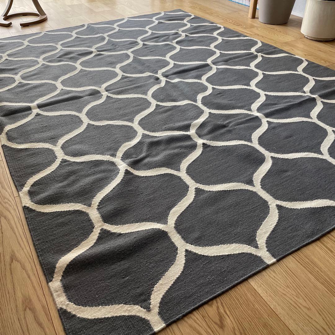 IKEA ストックホルム　ラグ　グレー　イケア　STOCKHOLM