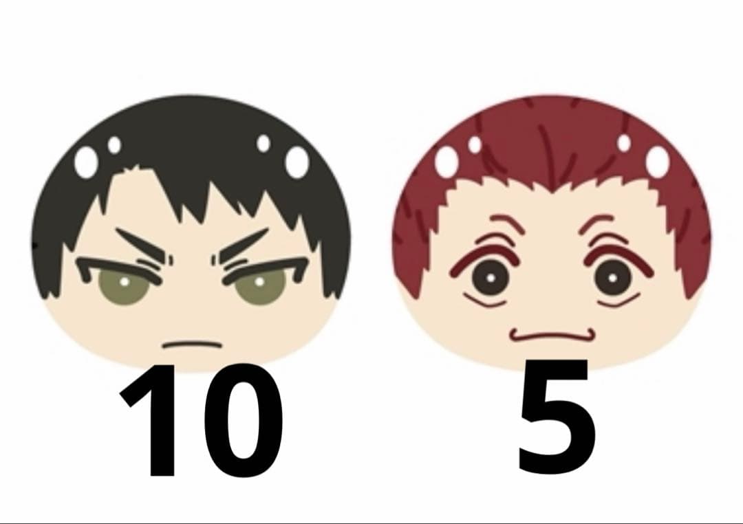 ハイキュー おまんじゅう マスコット 牛島若利 天童覚 15点セット