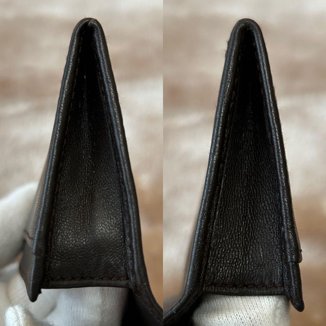 LOEWEロエベ名刺入れカードケースユニセックスレディースメンズ焦げ茶色系DBR