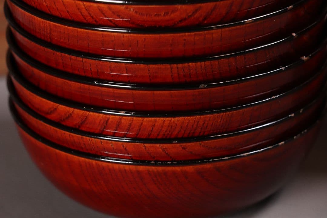 漆芸 輪島塗 松蒔絵 木皿 二十客 欅地 木地溜塗 黒塗 金蒔絵 【MA359】