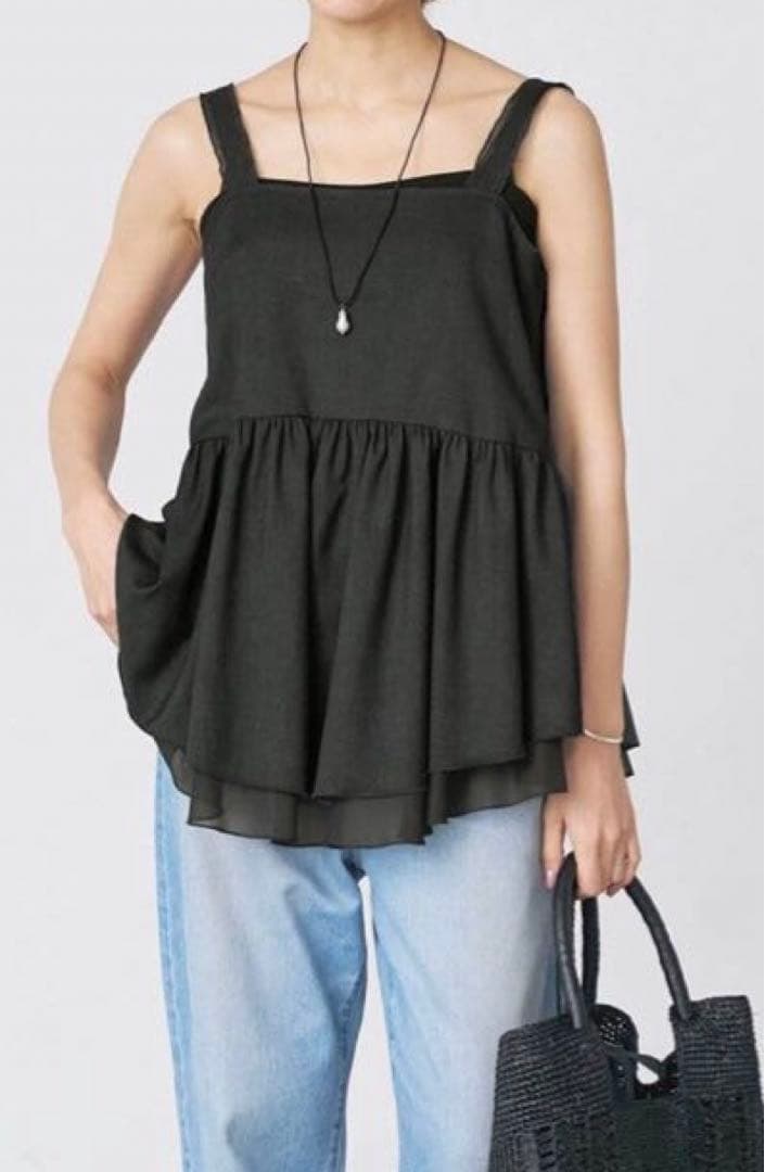 I ENA ビスチェティアードキャミソール