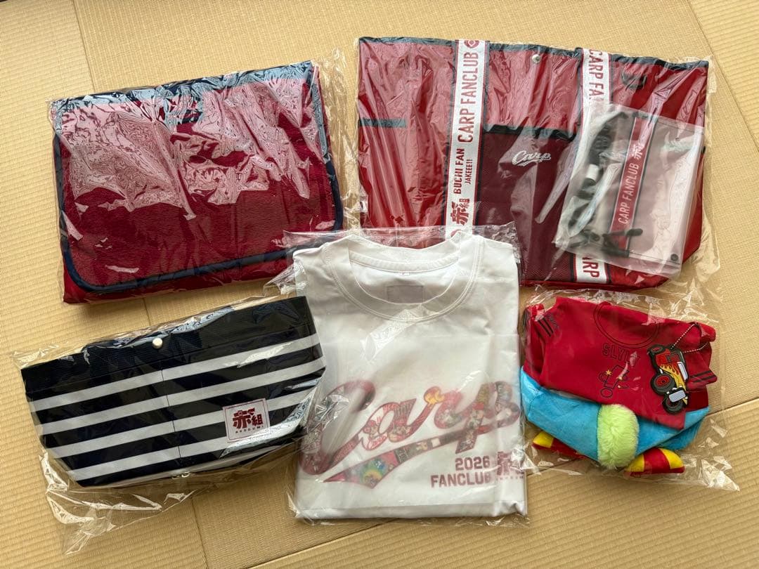 【新品未開封】カープファンクラブ「赤組」2026 入会グッズ 全５種セット