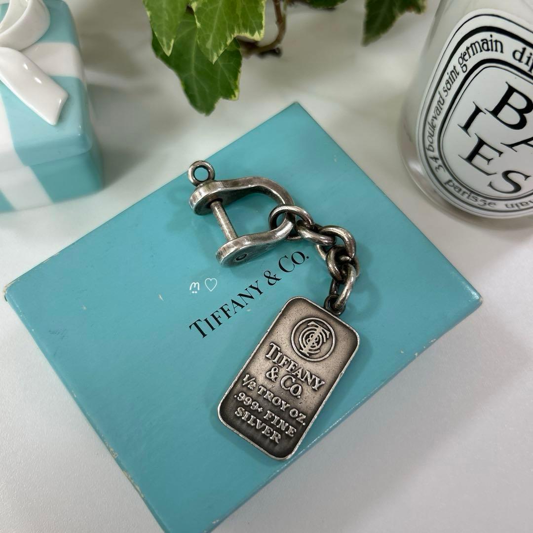 ティファニー　シルバーインゴット　シャックルキーリング　キーホルダー　希少