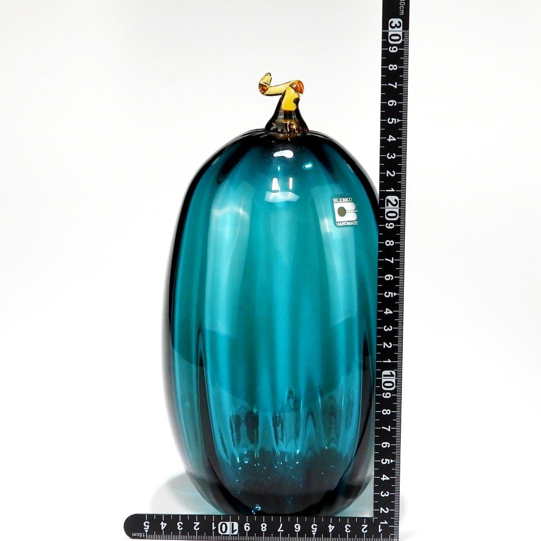 希少なヴィンテージ BLENKO ブレンコガラス 置物 手拭きガラスアメリカ雑貨