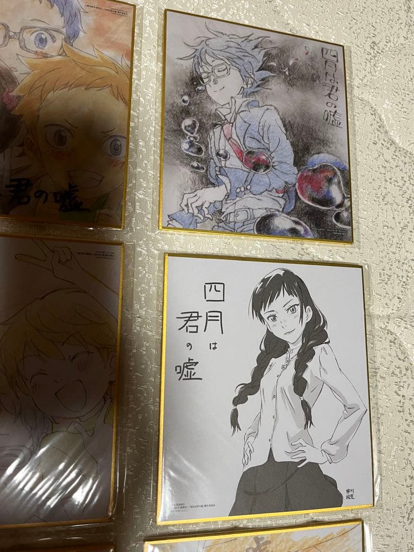アニメ 四月は君の嘘　ミニ色紙セット（9枚）