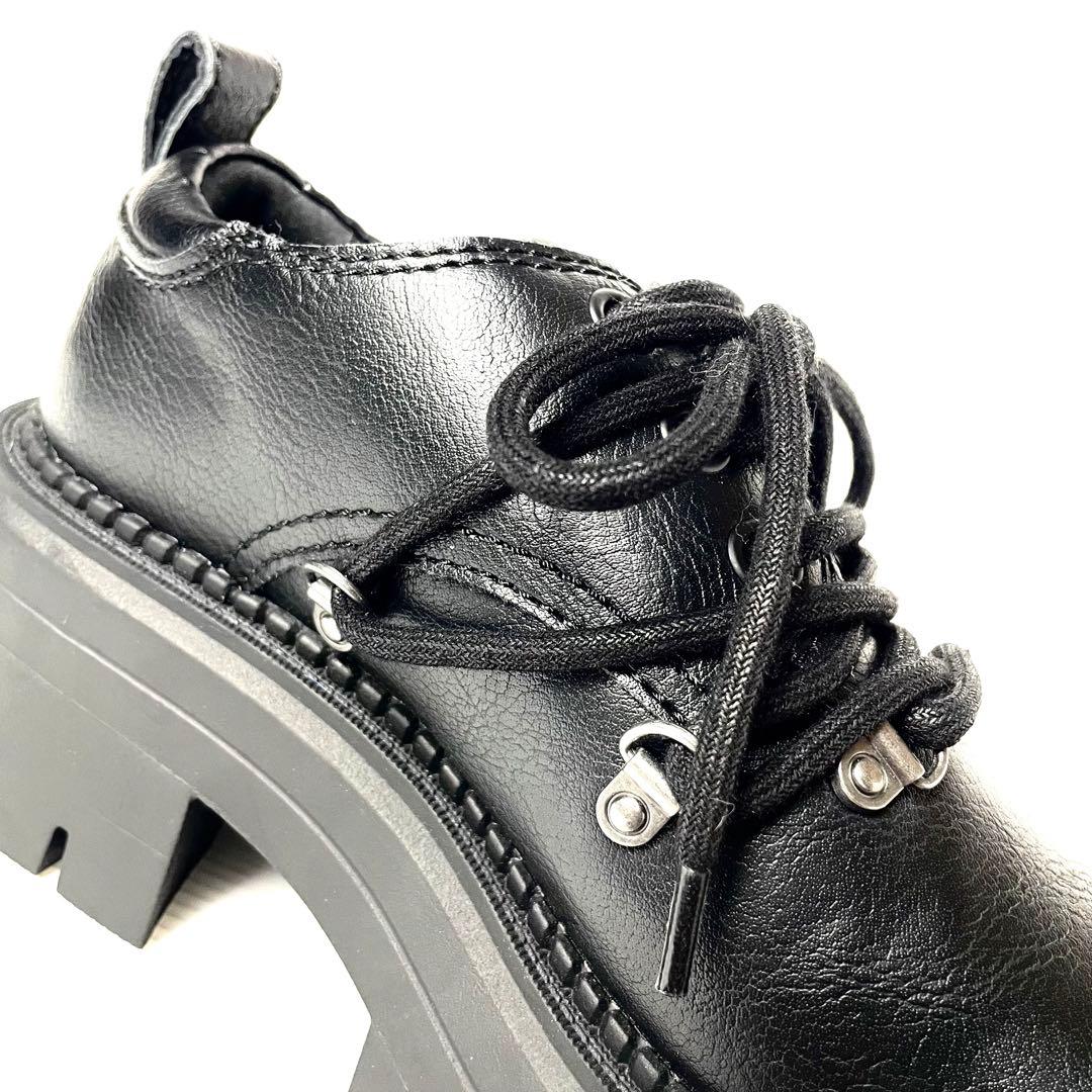 ZARA 新品 タグ付 25.5cm 39 マルチレース レースアップシューズ