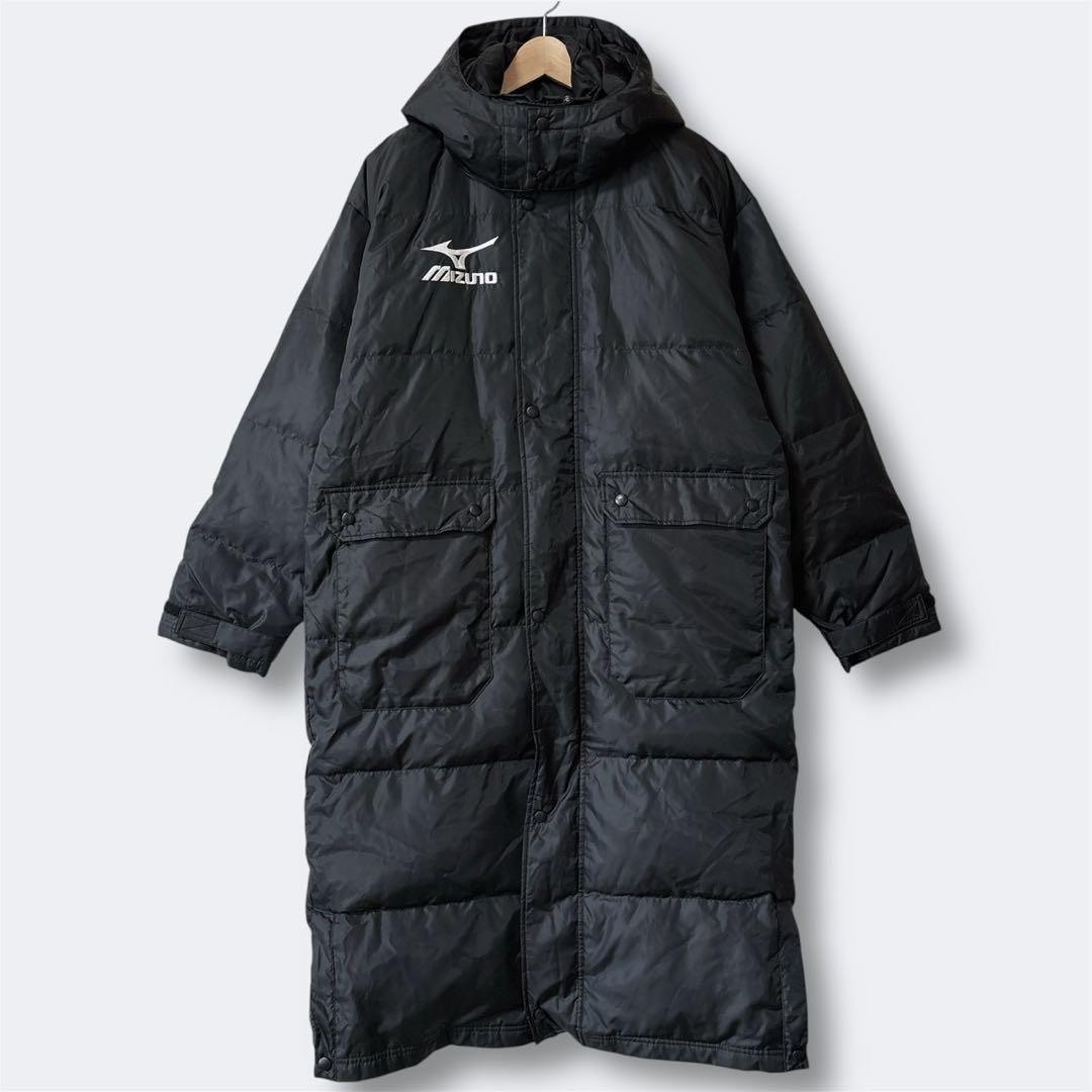 MIZUNO ミズノ ダウン ベンチコート ブラック L