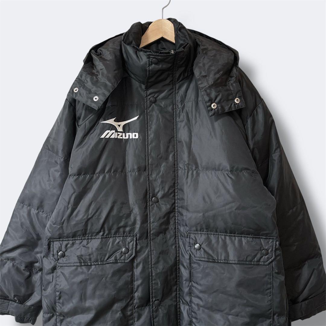 MIZUNO ミズノ ダウン ベンチコート ブラック L