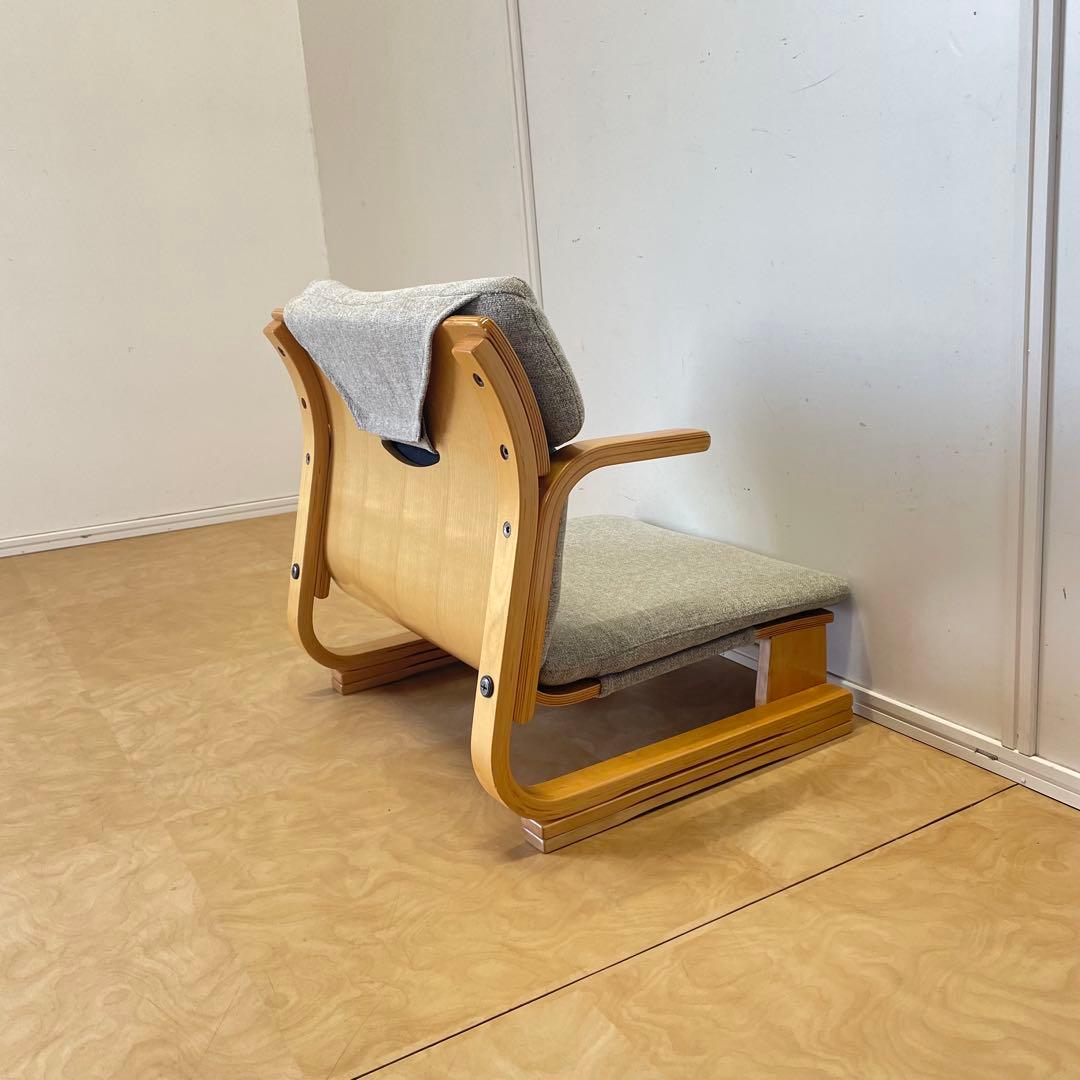 楽座椅子NEW クッション付 新日本木工 座椅子 チェア イス あぐら 通販生活