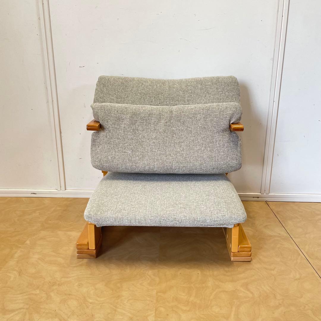 楽座椅子NEW クッション付 新日本木工 座椅子 チェア イス あぐら 通販生活