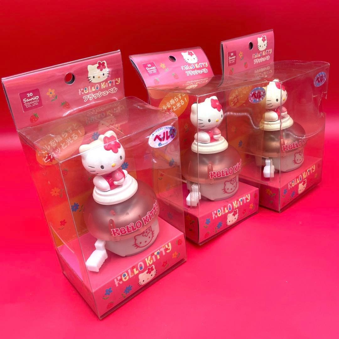 希少　激レア　当時物　ハローキティ フラッシュベル プッシュベル　6個セット
