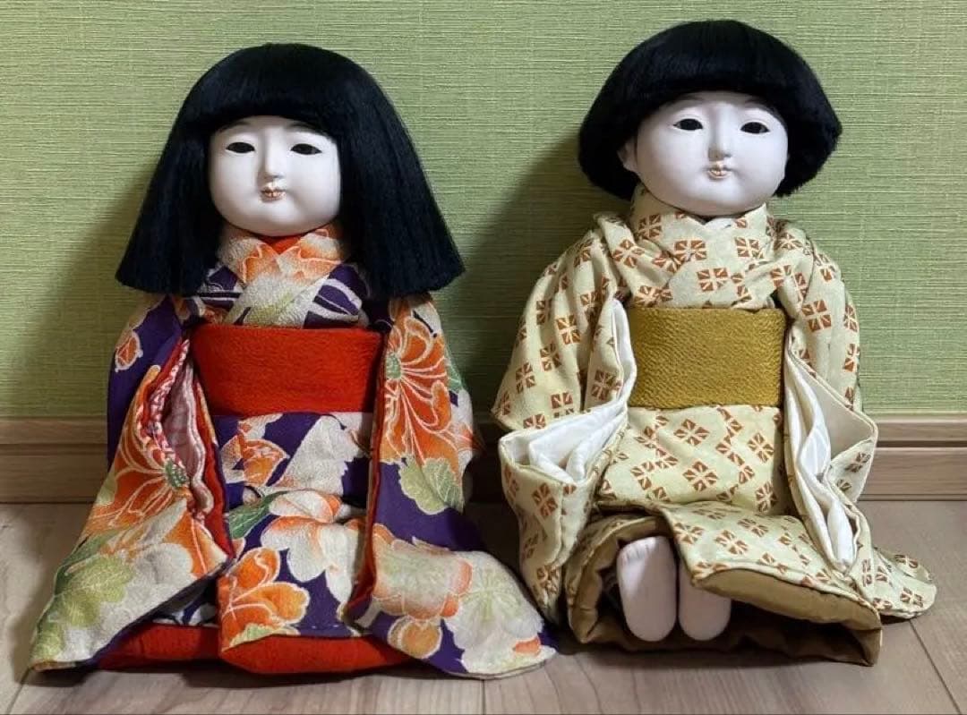 市松人形 2体 竹取物語 芳寿作 アンティーク 工芸品