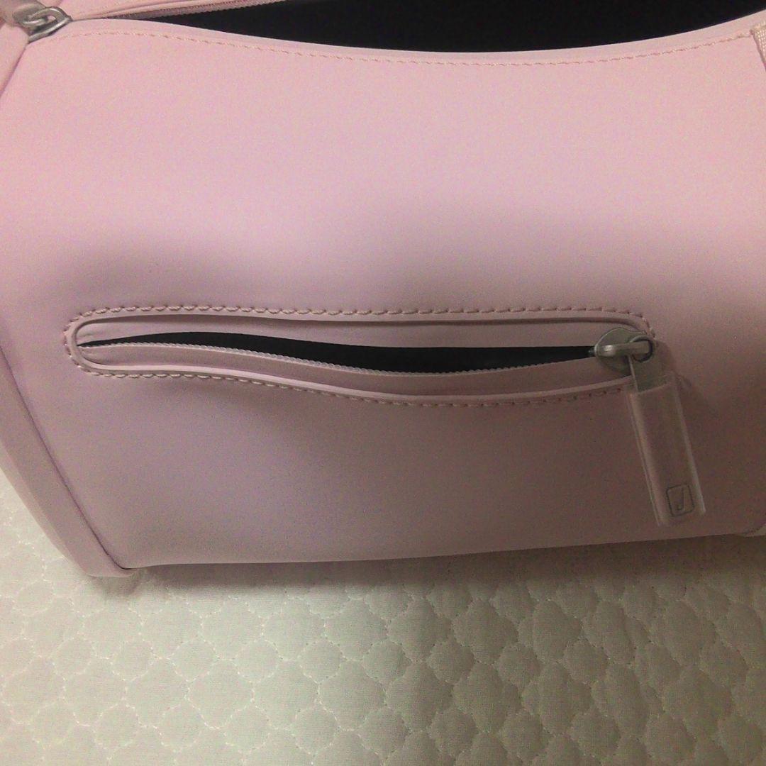 ピンク 旅行バッグ ジッパー付き