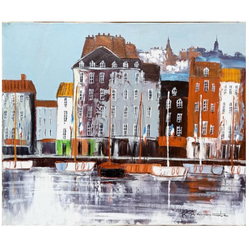 ☆島本良平☆「シェルプール」油絵F８号　未使用！